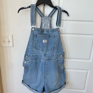 Levi's Classic Blue Denim Overalls